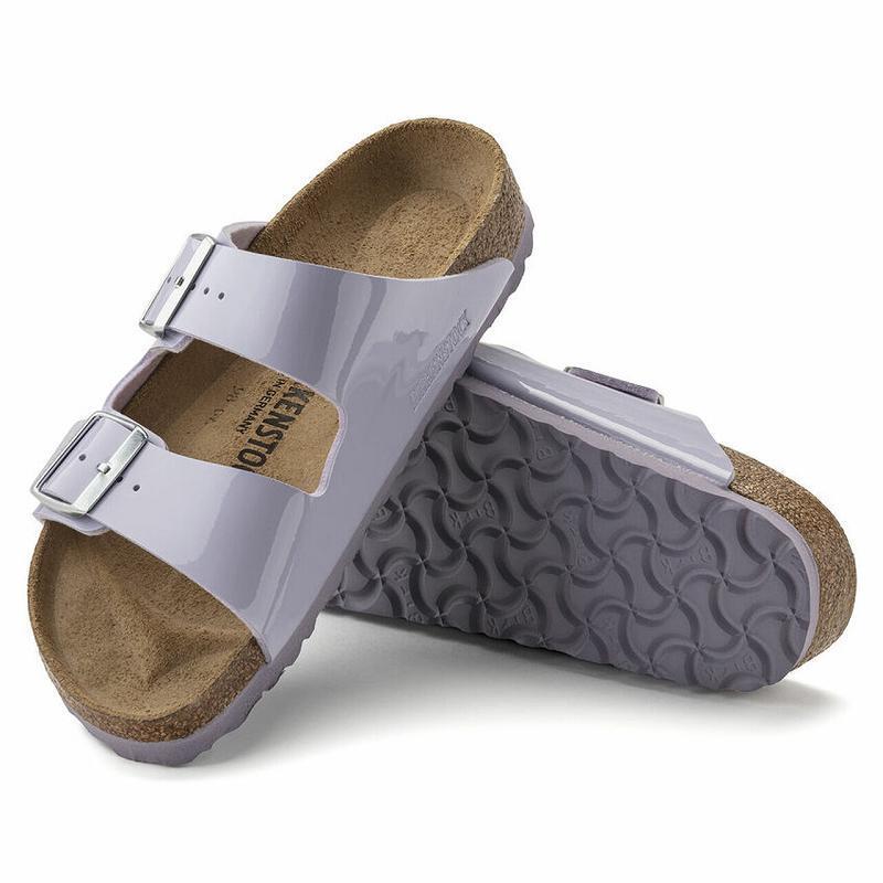 Arizona Birkenstock Lakovane Birko Flor Damske Nachový | SK 48JPQ